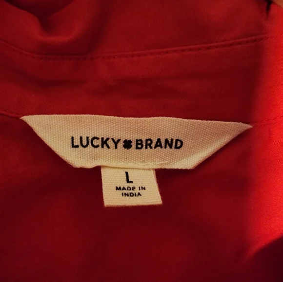 New Lucky Brand Capped Sleeve Midi Dress (L) - Breezy Cotton Comfort! - Picture 4 of 4